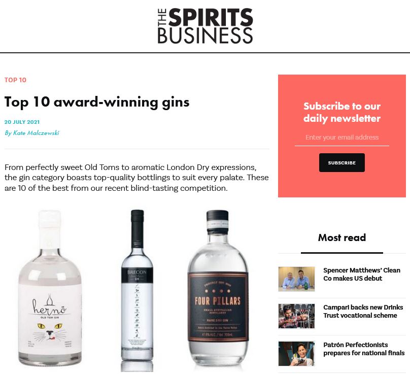 Top 10 Gins