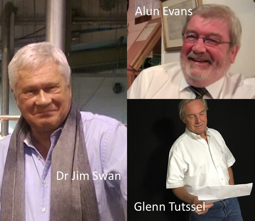 Dr Jim Swan, Alun Evans, Glenn Tutssel