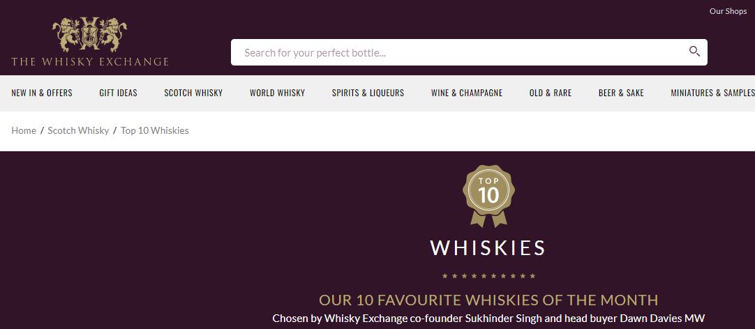 Whisky Exchange Penderyn
