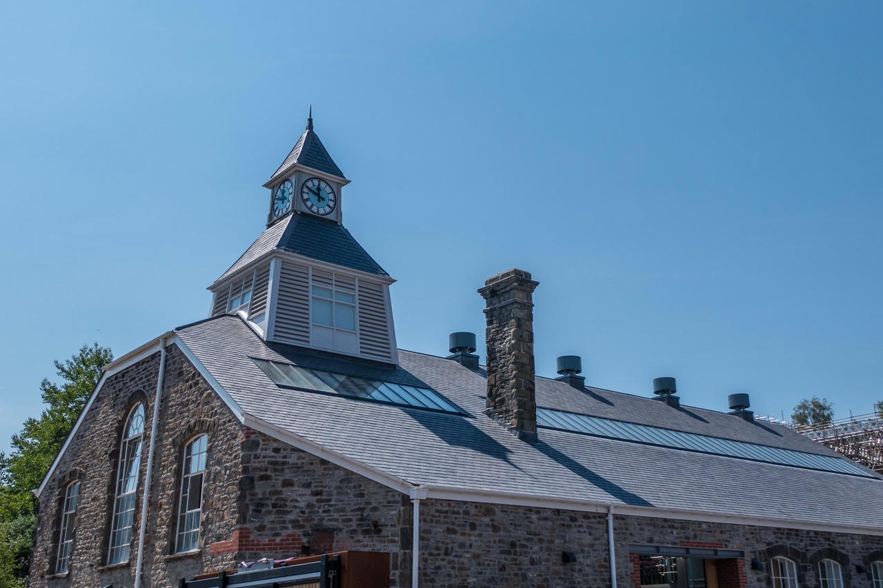 Penderyn Swansea Copperworks Distillery Roof and Clock Tower